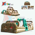 82ft camouflage inflatable obstacle course